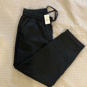 Women’s brand new black JCrew linen/cotton pants. Size 8